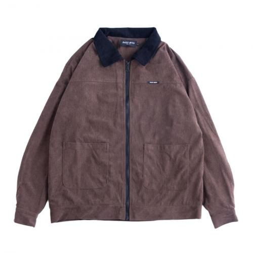 <img class='new_mark_img1' src='https://img.shop-pro.jp/img/new/icons8.gif' style='border:none;display:inline;margin:0px;padding:0px;width:auto;' />EAZY MISS - CONTRAST ZIP JACKET (Dark Brown)ξʲ