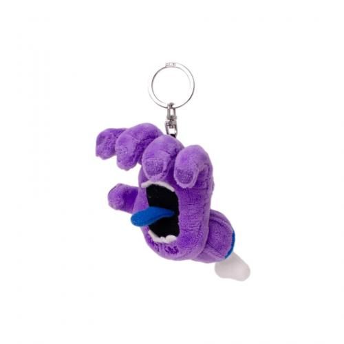 SANTA CRUZ  NICI - SCREAMING HAND SOFT TOY KEY HOLDER (Purple) 10cmξʲ