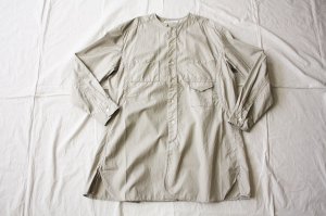 homspun ホームスパン 100/2 ブロード ノーカラー３PK BIGシャツ 
