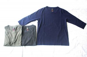 ■homspun ホームスパン 30/-天竺 七分袖Tシャツ