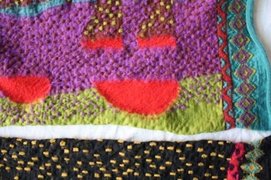 KAPITAL キャピタル 縮織ウールDOSダックスフントマフラー -Babooshka