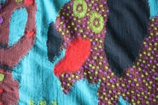 KAPITAL キャピタル 縮織ウールDOSダックスフントマフラー -Babooshka