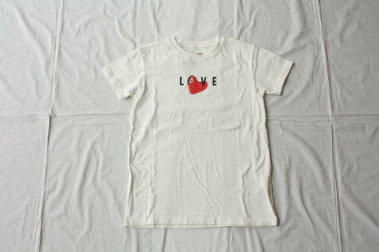 KAPITAL キャピタル 20/- 天竺 クルーT (LOVE Pt)