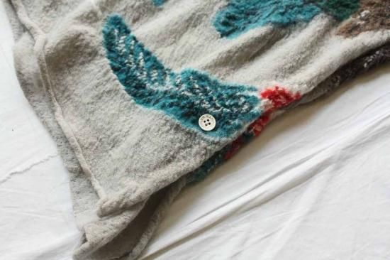 KAPITAL　縮絨マフラー　大鷲モチーフ KAPITAL 縮絨マフラー 大鷲モチーフ