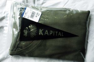 KAPITAL キャピタル　20/-天竺ペナントT（4flags）
