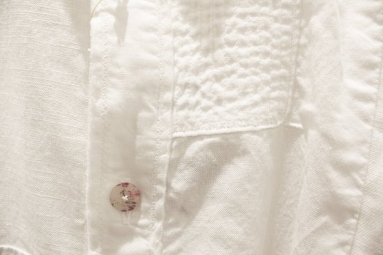KAPITAL キャピタル　綿×リネン　パッチワークグランデシャツ
