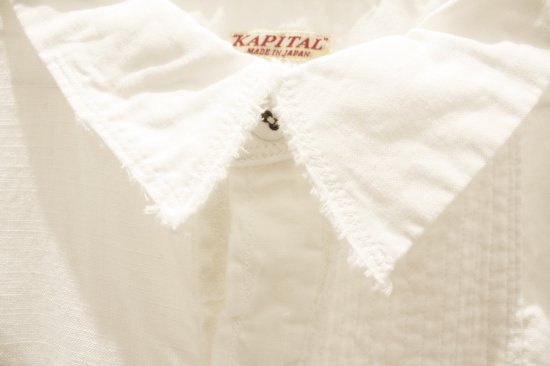 KAPITAL キャピタル 綿×リネン パッチワークグランデシャツ