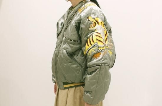 kapital レーヨンサテンキルティング シャムボマーJKT（タイガー ...