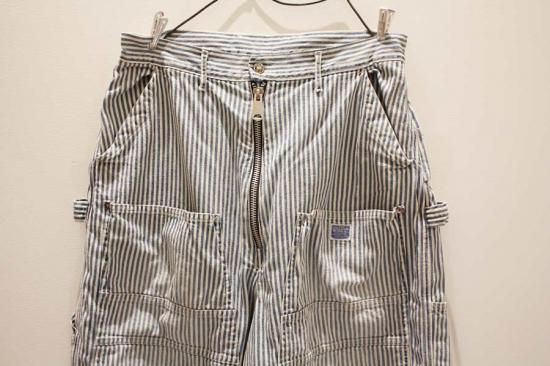 KAPITAL 10ozヒッコリーZIPPERワイドランバーパンツ