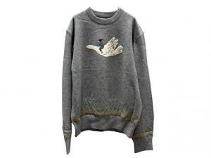 KAPITAL K2509KN060 12Gウールクルーネックセーター(FLY GOOSE)