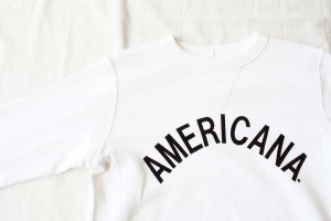  Americana ꥫ CREWNECK SWEAT (AMERICANA) col.WHT