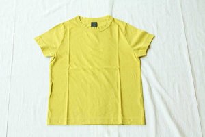 ■homspun ホームスパン 30/天竺 半袖Tシャツ  col/  イエローグリーン