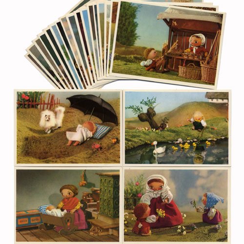 イジー・トゥルンカの人形アニメーション「Spalicek（チェコの四季）」のポストカード21枚セット（未使用） - チェコ雑貨、チェコ絵本のお店  ハーチェク