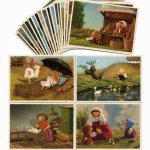 イジー・トゥルンカの人形アニメーション「Spalicek（チェコの四季）」のポストカード21枚セット（未使用）