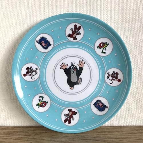 新品チェコもぐらのクルテクパスタプレート20cmサイズ庭仕事東欧