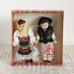 チェコスロヴァキア時代の民芸品　箱入り人形　10cm　タトラの民族衣装