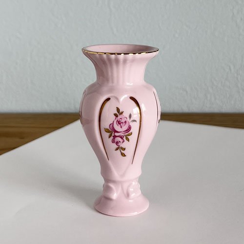 ショドフ　ホドフ　H\u0026C　チェコ   ピンクポーセリン　花瓶