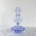 チェコスロヴァキア時代のガラス製香水瓶　アレキサンドライトガラス　楕円