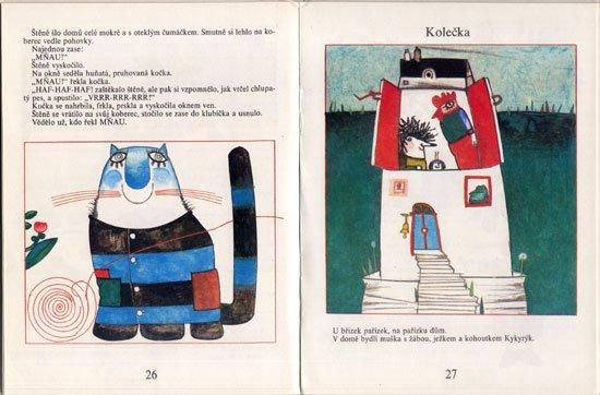 クヴィエタ・パツォウスカーの古い絵本(1982年)/チェコ絵本 チェコ雑貨 東欧 クヴィエタ・パツォウスカーの古い絵本(1982年)/チェコ絵本