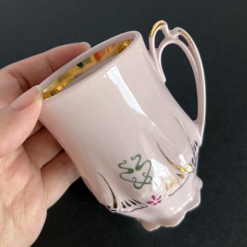 最安値級価格 チェコスロヴァキア ホドフのピンクポーセリンのカップ 工芸品