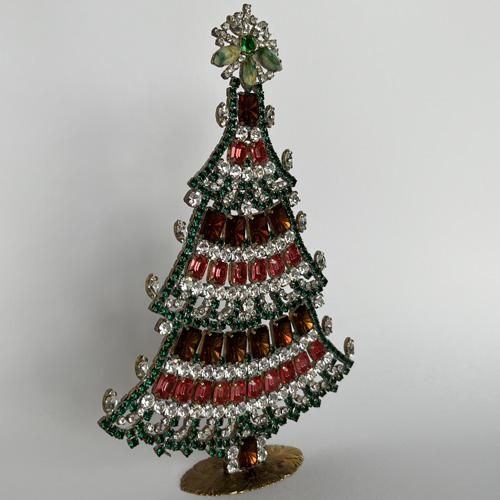 チェコガラスクリスマスツリー チェコガラス ビンテージ クリスマスツリー ヴィンテージ チェコ