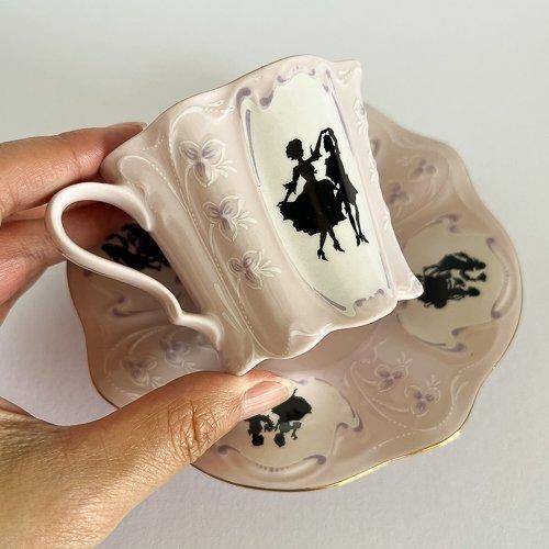 チェコスロヴァキア ホドフのピンクポーセリンのカップ