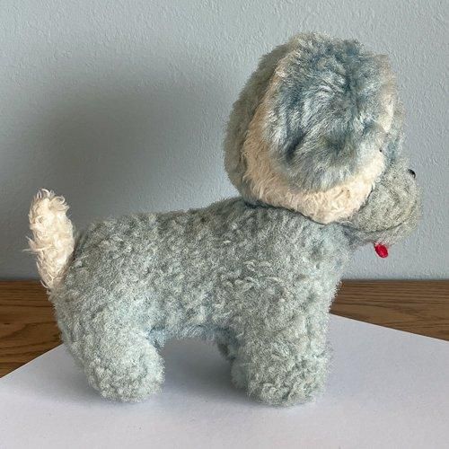 アンティーク 若草色の目をした小羊のぬいぐるみ チェコ プラハ 30s 40s チェコスロヴァキア時代のヴィンテージのぬいぐるみ 犬 キャメル