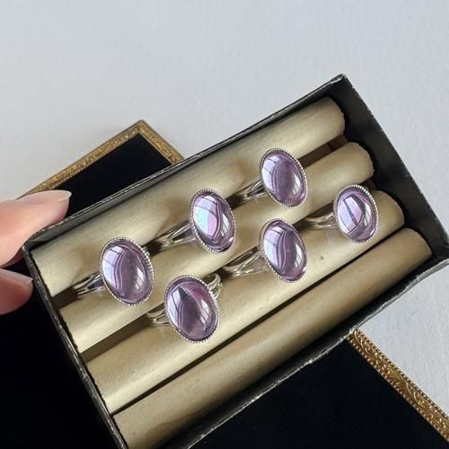 チェコ製 アレキサンドライトガラスの指輪 - チェコ雑貨とチェコ