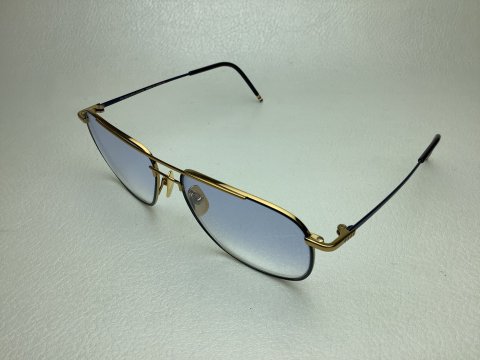 THOM BROWNE TB-103-C-NVY-GLD-58 紺/金 - マニアックなメガネ