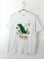 古着 80s USA製 Fartzilla おなら ゴジラ 恐竜 ポップ アート Tシャツ ...