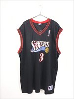 古着 90s Champion製 NBA Philadelphia 76ers SIXERS No3 「IVERSON