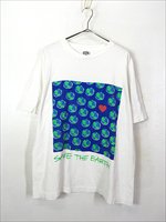 古着 90s USA製 SAVE THE EARTH 地球 ハート グラフィック