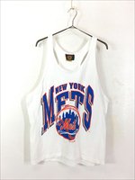 古着 90s USA製 MLB New York Mets メッツ タンクトップ L 古着