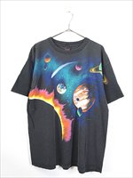 古着 90s USA製 HABITAT 宇宙 惑星 太陽 グラフィック アート Tシャツ 