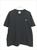 古着 90s USA製 NIKE スウォッシュ ワンポイント 刺しゅう Ｔシャツ