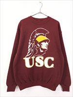 古着 90s USA製 USC Trojans カレッジ アメフト スウェット