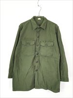 古着 70s 米軍 US 貴重 2枚タグ!! 100%コットンサテン ミリタリー ファティーグ シャツ 16 1/2【30off】 - 古着 通販 ヴィンテージ  古着屋 Dracaena ドラセナ