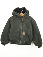 キッズ 古着 90s Carhartt 防寒 パデット ダック ワーク アクティブ 