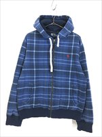 古着 Polo Ralph Lauren 裏地 サーマル チェック スウェット ジップ パーカー L 古着【30off】 - 古着 通販 ヴィンテージ  古着屋 Dracaena ドラセナ