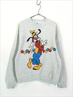 古着 90s USA製 Disney Goofy グーフィー BIG プリント スウェット 
