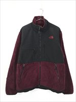 古着 TNF The North Face ワインレッド × 黒 POLARTEC デナリ フリース ジャケット M 古着【30off】 - 古着  通販 ヴィンテージ 古着屋 Dracaena ドラセナ