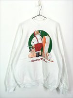 古着 90s USA製 サンタ クリスマス リスト アート スウェット トレーナー XXL 古着【30off】 - 古着 通販 ヴィンテージ 古着屋  Dracaena ドラセナ