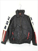 古着90's FLAG leather jacket  世界国旗本革レザーライダース