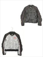 レディース 古着 00s Harley Davidson 2way 本革 レザー×メッシュ 