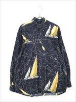 90s NAUTICA ノーティカ セーリング柄 ヨット柄 ニット セーター Lえべっさんコレクション