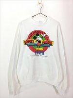 古着 90s Disney Mickey ミッキー 「1928」 サークル プリント スウェット トレーナー L位 古着【10off】 - 古着 通販  ヴィンテージ 古着屋 Dracaena ドラセナ