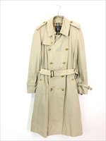 古着 80s 英国製 Burberry チェック ライナー 比翼 ステンカラー トレンチ コート 50R【10off】 - 古着 通販 ヴィンテージ  古着屋 Dracaena ドラセナ