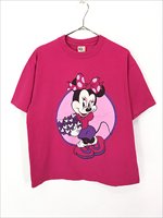 レディース 古着 90s USA製 Disney ミニーちゃん ミッキーマーク 