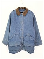 レディース 古着 80s USA製 WoolRich デニム ハンティング ジャケット