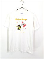 レディース 古着 90s USA製 Curious George おさるのジョージ 宇宙